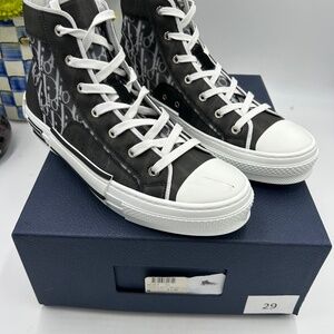 Men’s Dior B – 23 oblique high top sneaker size 44 made in Italy